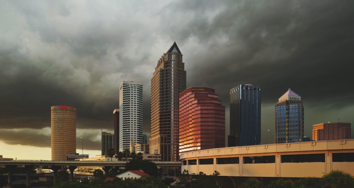 Tampa Riverwalk in Tampa Bay
