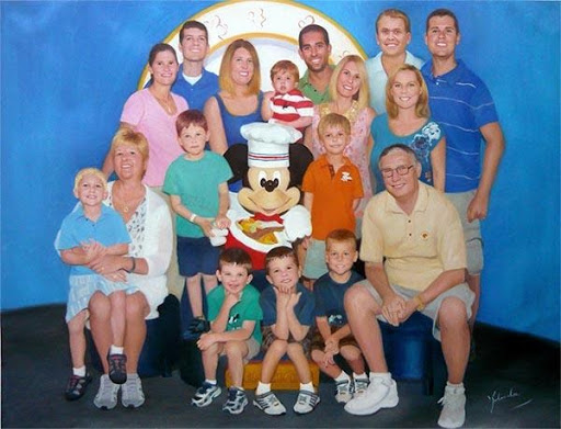 Personalized portraits like this heartwarming family picture are a great way to get into your boss’ good books