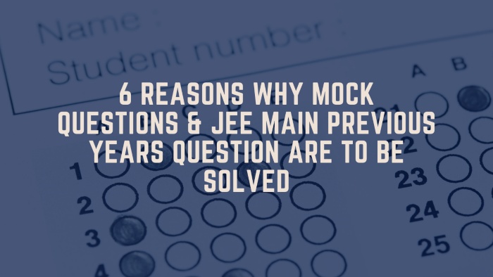 JEE main examinations