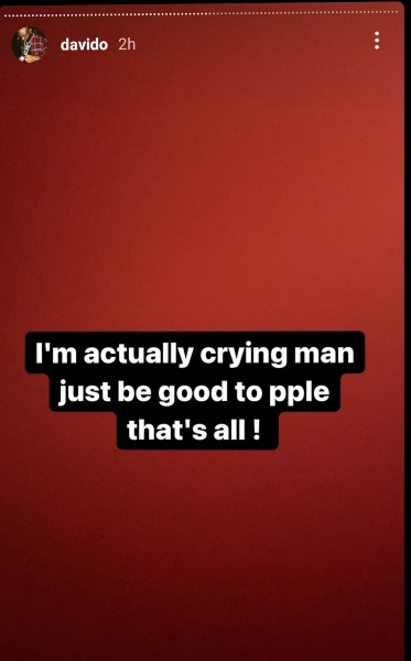 Davido Shares His Bank Account Info, Shares Gratitude