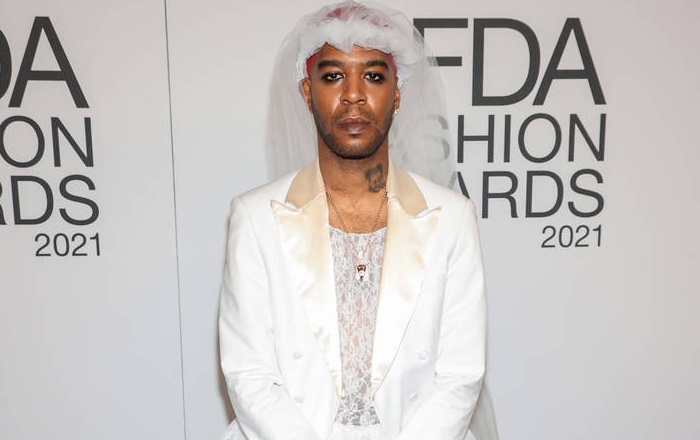 Kid Cudi wears a wedding dress