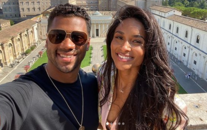 Russell Wilson and Ciara