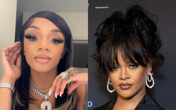 GloRilla and Rihanna Look Alike