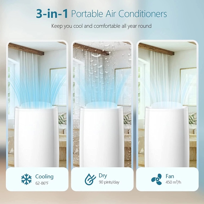 3 in 1 portable air conditioner