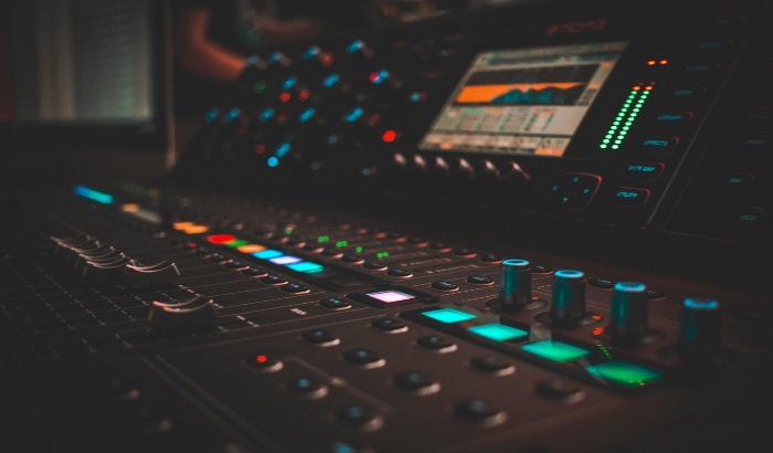 Music studio console