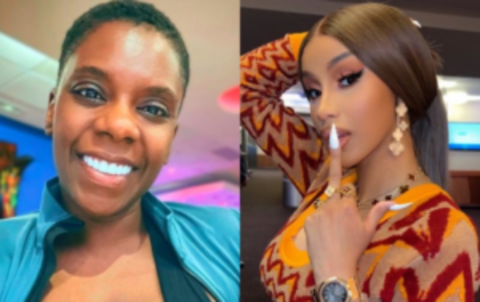 Tasha K gives remarks to the Bardi Gang