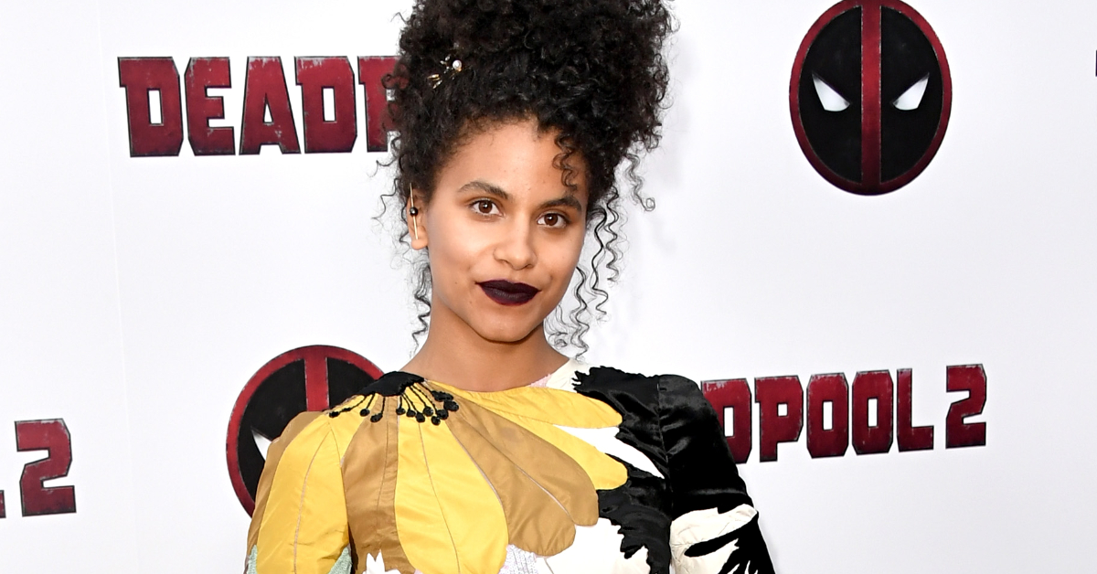 Zazie Beetz attends the Deadpool 2 screening