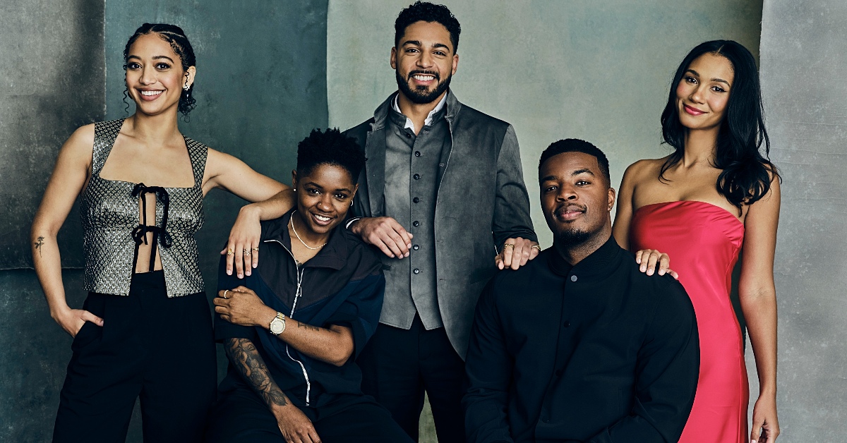 Samantha Logan, Bre-Z, Michael Evans Behling, Daniel Ezra and Greta Onieogou of The CW Network's All American pose for TV Guide Magazine