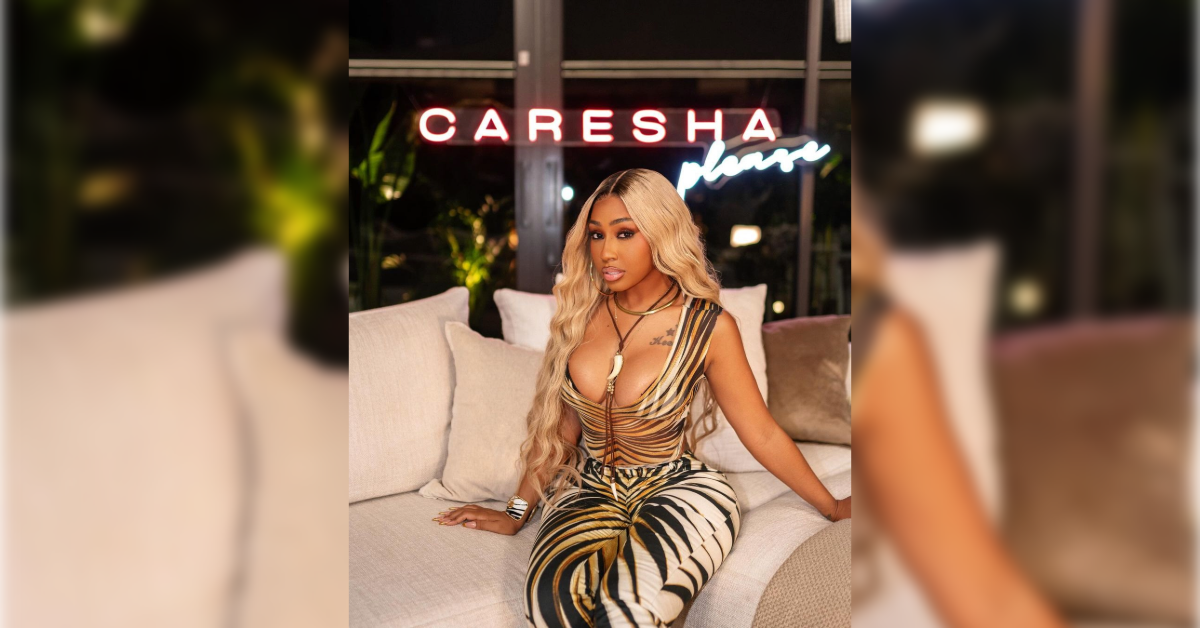 Yung Miami on the set of Caresha Please